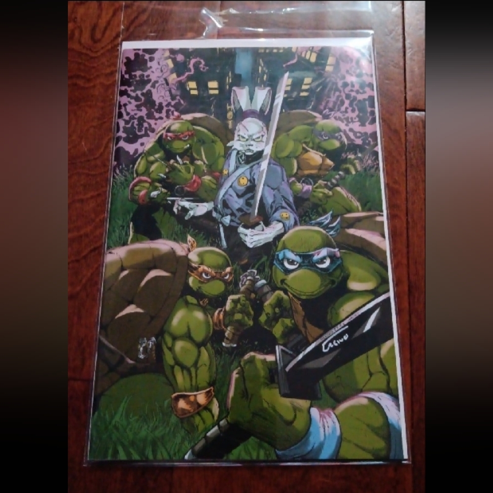 T.M.N.T. Usagi YoJimbo Saturday Morning Adv #1 Signed Eskivo With COA Comic
